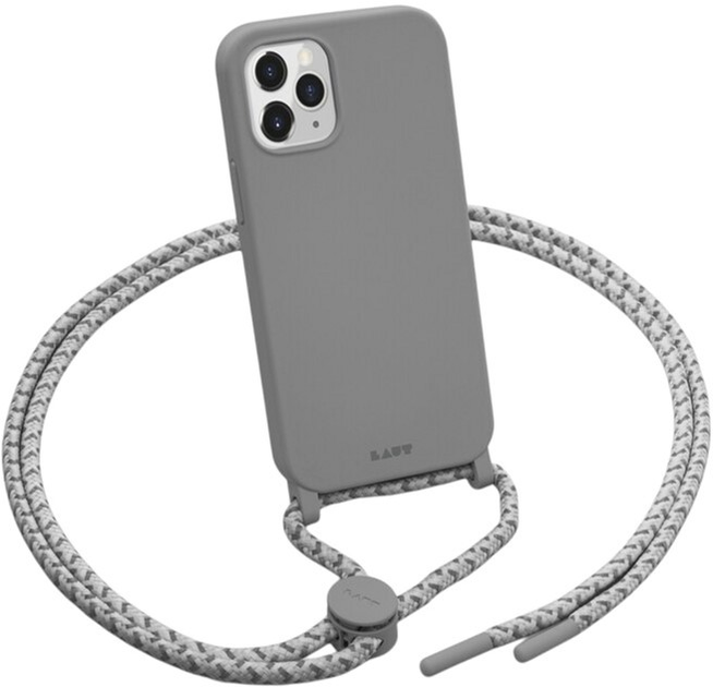 Etui plecki Laut Pastels Necklace do Apple iPhone 12 Grey (4895206919562) - obraz 1