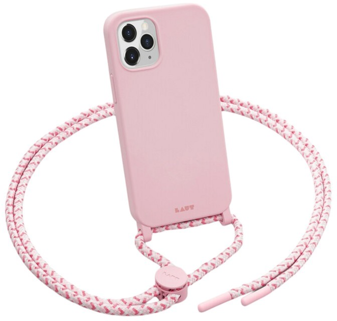 Etui plecki Laut Pastels Necklace do Apple iPhone 12 Pink (4895206919418) - obraz 1