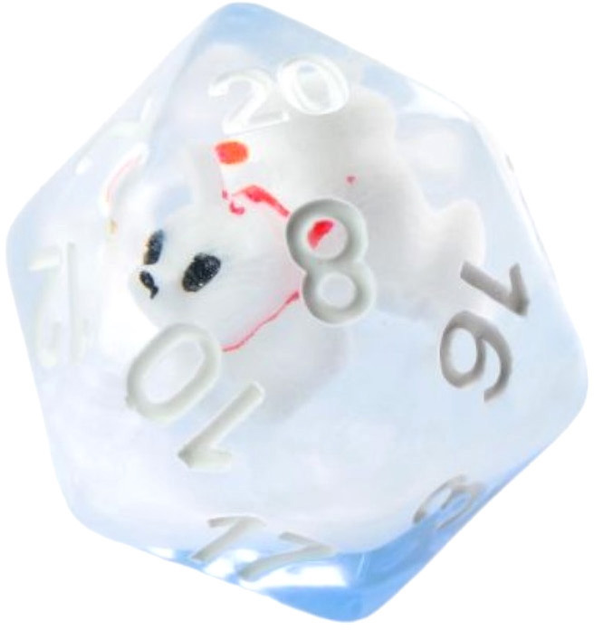 Набір кубиків Gamegenic Embraced Series Polar Bear для рольових ігор 7 шт (4251715404850) - зображення 4