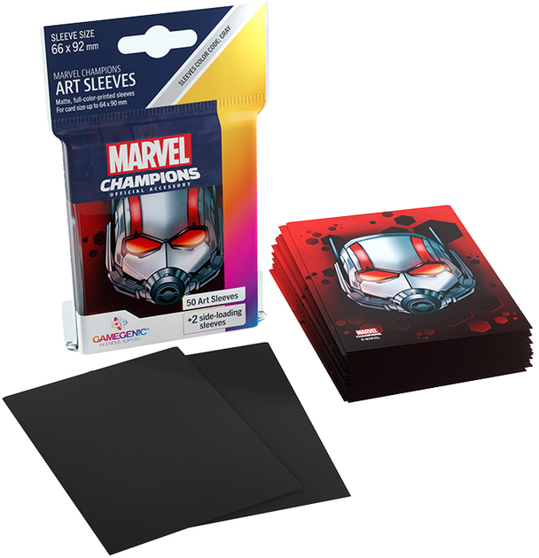 Сорочки для карт Gamegenic Marvel Champions Art Sleeves 66 x 91 мм Ant-Man 50 + 1 шт (4251715410523) - зображення 2