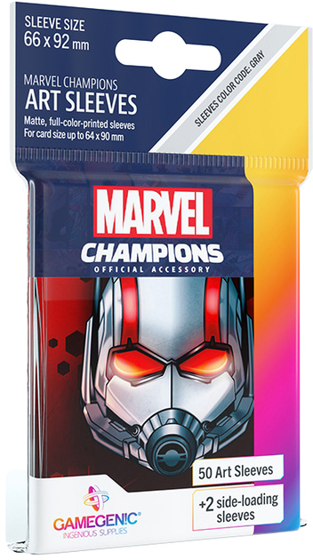 Koszulki na karty Gamegenic Marvel Champions Art Sleeves 66 x 91 mm Ant-Man 50 + 1 szt (4251715410523) - obraz 4