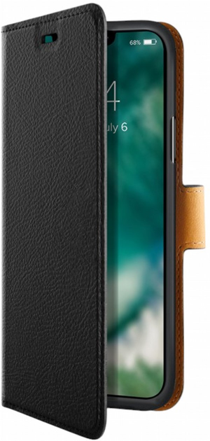 Etui z klapką Xqisit Slim Wallet do Apple iPhone 13 mini Black (4029948206059) - obraz 1