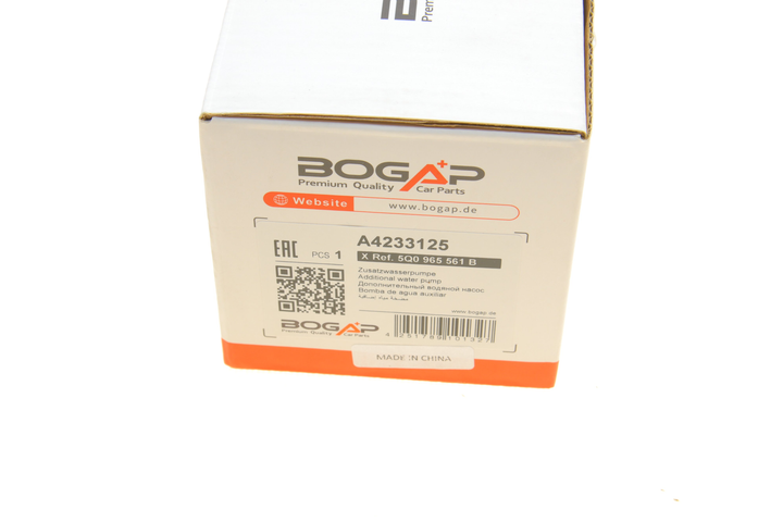 Водяной насос BOGAP A4233125 Audi A4, A3, A6; Volkswagen Golf; Skoda Octavia; Seat Leon 5Q0965567J, 5Q0965561B - изображение 9