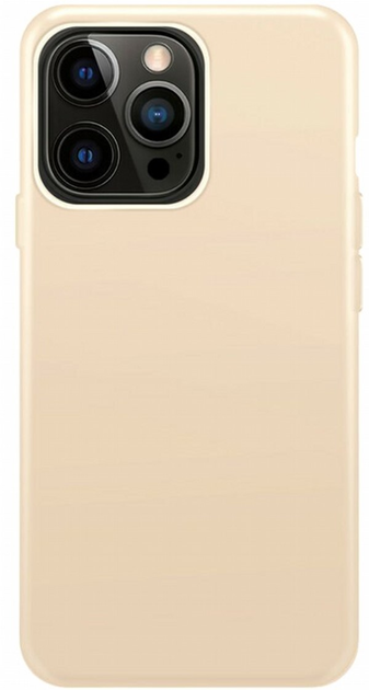 Etui plecki Xqisit Silicone Case do Apple iPhone 14 Pro Silky Nude (4029948220161) - obraz 1