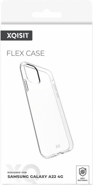 Etui plecki Xqisit Flex Case do Samsung Galaxy A22 4G Clear (4029948205472) - obraz 2