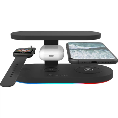 Зарядное устройство Canyon 5in1 Wireless charger with UV sterilizer (CNS-WCS501B) - изображение 4