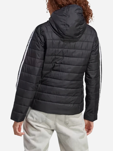 Куртка демісезонна коротка з капюшоном жіноча Adidas Hooded Premium Slim Jacket HM2612 36 Чорна (4066747400363) - зображення 2