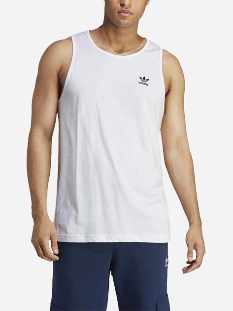 Koszulka bez rękawów męska Adidas Trefoil Essentials IA4800 M Biała (4066745327679) - obraz 1