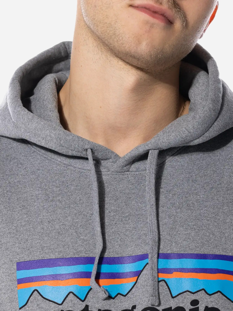 Худі чоловіче Patagonia P-6 Logo Uprisal 39622-GLH M Сіре (194187655785) - зображення 3