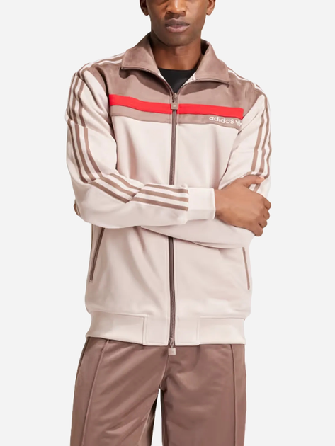 Bluza rozpinana sportowa męska Adidas Premium Track Top IS1416 M Beżowa (4066757727832) - obraz 1