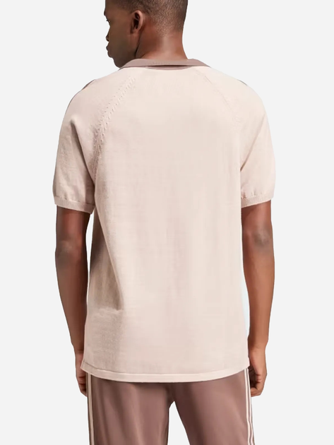 Сорочка бавовняна літня чоловіча Adidas Premium Knitted IS1414 M Бежева (4066757903809) - зображення 2
