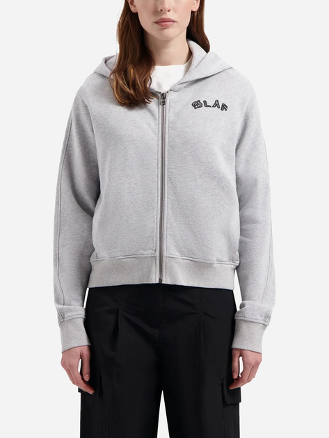 Толстовка на блискавці з капюшоном жіноча Olaf Layered Zip W W160205 S Сіра (8720104775865) - зображення 1