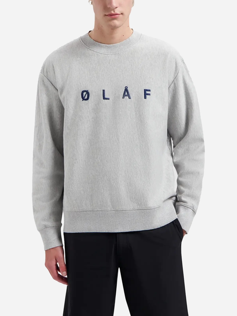 Світшот чоловічий Olaf Embroidery M160210 M Сірий (8720104771133) - зображення 1