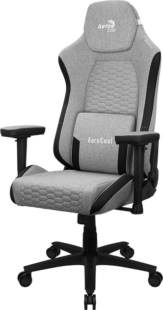 Крісло для геймерів Aerocool CROWN AeroWeave Ash Grey (AEROCROWN-ASH-GREY) - зображення 3