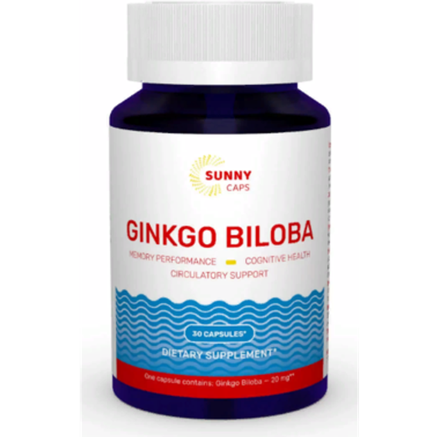 Гинго Билоба Sunny Caps Ginkgo Biloba 20 mg 30 capsules – фото, отзывы ...