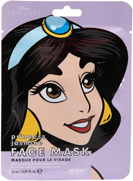 Tkaninowa maska do twarzy Mad Beauty Disney Pop Princess Jasmine 25 ml (5060599184258) - obraz 1
