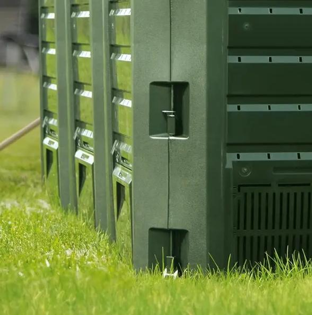 Модульний компостер Prosperplast Compogreen 1200л IKSM1200Z-G851 зелений - изображение 3