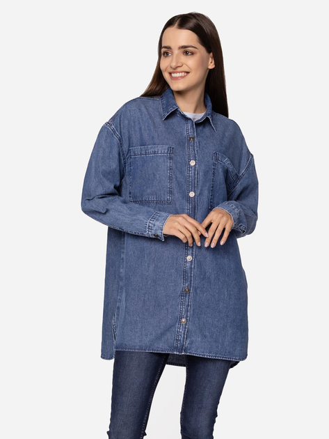 Сорочка джинсова жіноча Lee Cooper DARIA M Блакитна (5904347386535) - зображення 2