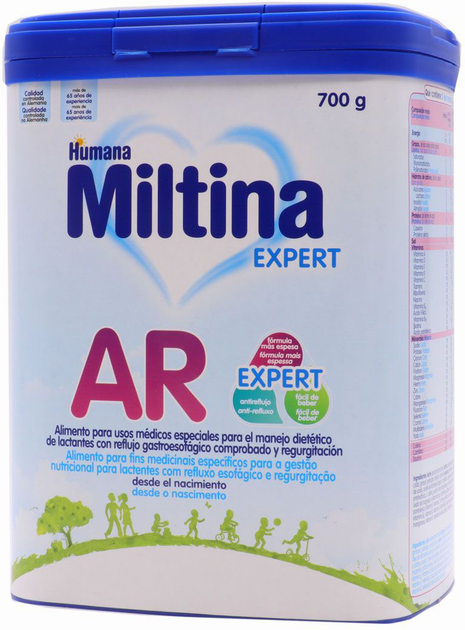 Mieszanka mleczna dla dzieci Humana Miltina AR Anti Regurgitation Milk 700 g (8427045180030) - obraz 2