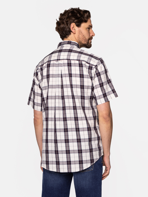 Koszula męska bawełniana Lee Cooper NEW TENBY2-LK01 M Biały/Bordowy (5904347390495) - obraz 2