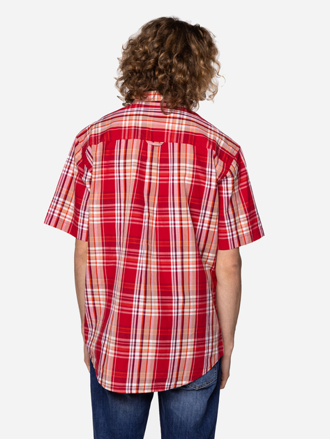Koszula męska bawełniana Lee Cooper NEW TENBY2-LK16 XL Czerwona (5904347390563) - obraz 2