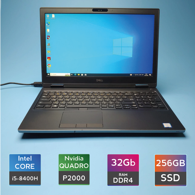 Ноутбук Dell Precision 7530 (i5-8400H/RAM 32GB DDR4/SSD 256GB/Quadro ...