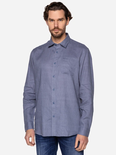 Koszula męska bawełniana Lee Cooper ROGER-2020 2XL Szara (5904347391454) - obraz 3