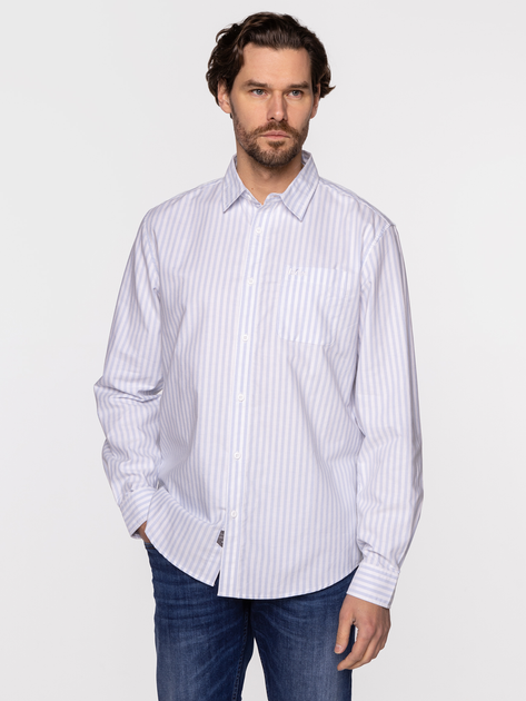 Koszula męska bawełniana Lee Cooper ROGER-8790 XL Błękitna (5904347391041) - obraz 1