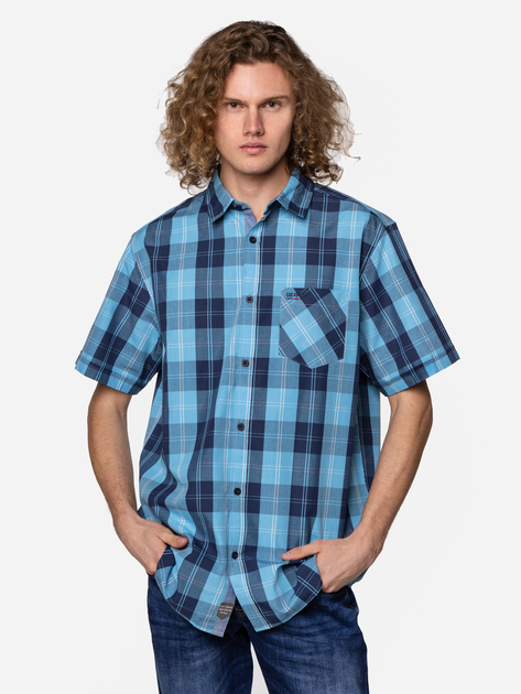 Koszula męska bawełniana Lee Cooper SIL2-5682 XL Błękitna (5904347392611) - obraz 1