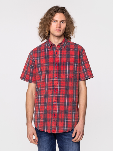 Koszula męska bawełniana Lee Cooper WALTER2-9116 XL Czerwona (5904347389307) - obraz 1