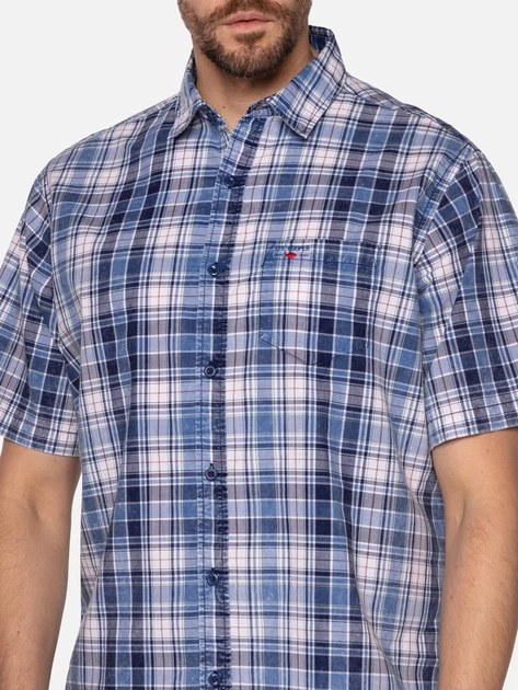 Koszula męska bawełniana Lee Cooper WALTER2-9149 2XL Błękitna (5904347389352) - obraz 4