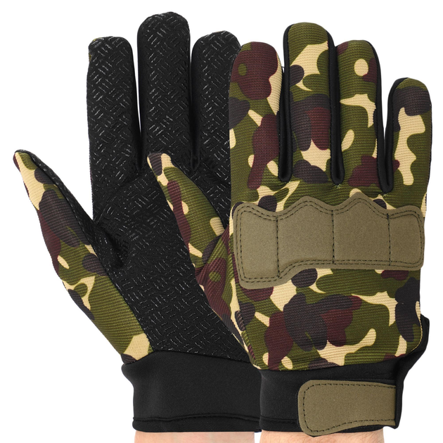 Перчатки тактические с закрытыми пальцами SP-Sport BC-8791 L Камуфляж - изображение 1