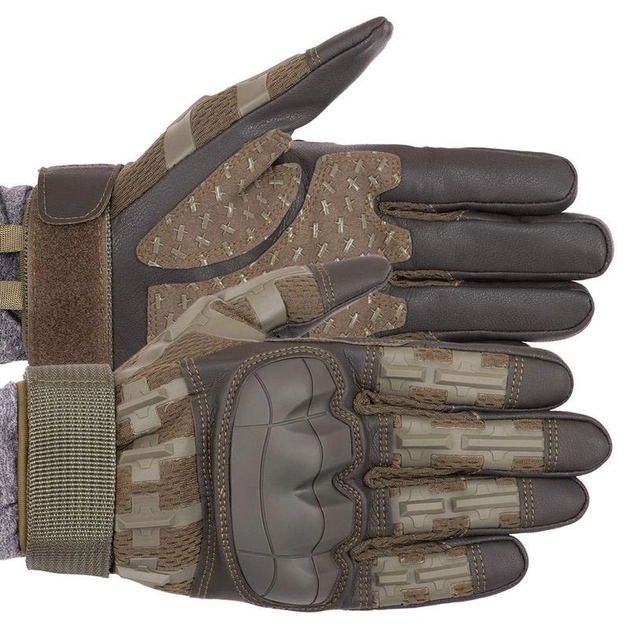 Перчатки тактические с закрытыми пальцами Military Rangers BC-9879 L Оливковый - изображение 1