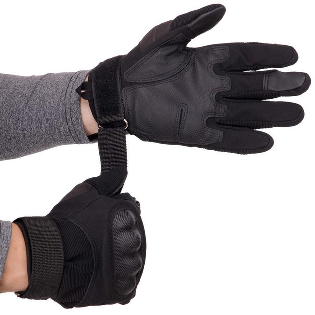 Перчатки тактические с закрытыми пальцами SP-Sport BC-8798 M Черный - изображение 2
