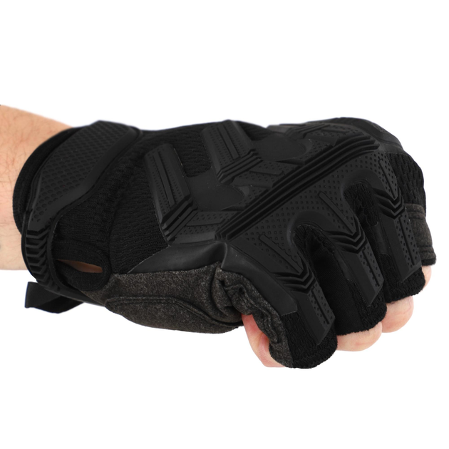 Перчатки тактические с открытыми пальцами SP-Sport BC-8808 L Черный - изображение 2