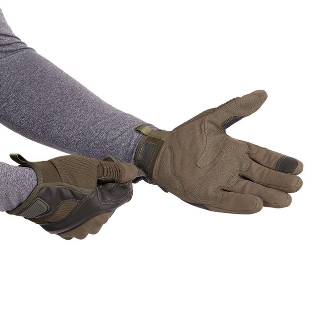 Перчатки тактические с закрытыми пальцами Military Rangers BC-9877 M Оливковый - изображение 2