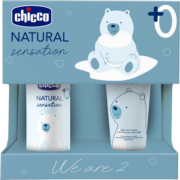 Zestaw kosmetyków pielęgnacyjnych dla dzieci Chicco We Are olejek do masażu 100 ml + krem 50 ml (8058664163939) - obraz 1