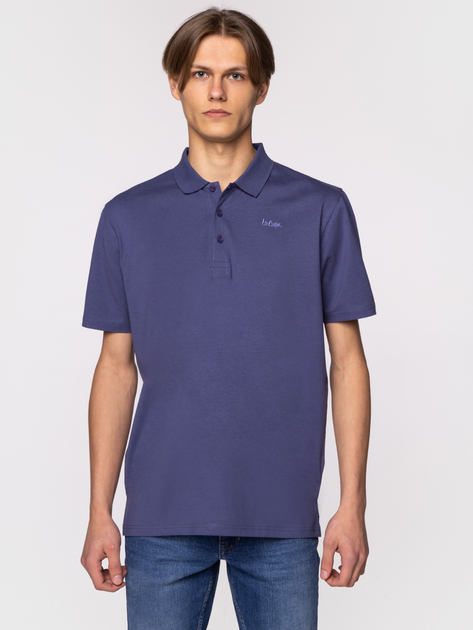 Koszulka polo męska Lee Cooper ALAN-7124 L Niebieska (5904347392291) - obraz 1