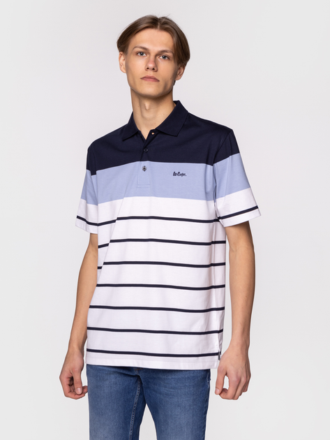 Koszulka polo męska Lee Cooper AMARI-4112 S Wielokolorowa (5904347393335) - obraz 2