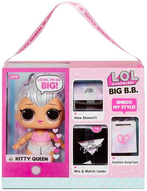 L.O.L. Surprise Big Baby BB Doll Kitty Queen LOL 573074