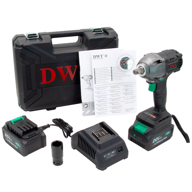 Аккумуляторный ударный гайковерт DWT ABWP-20 HDN-4C2 BMC - изображение 7