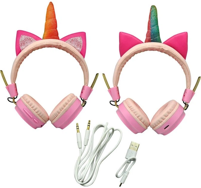 Bezprzewodowe słuchawki nauszne Kids Euroswan Sweet Dreams Jednorożec (8435507868945) - obraz 4