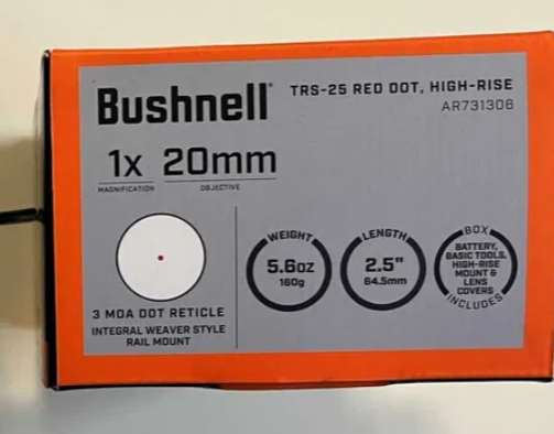 Прицел коллиматорный Bushnell Optics TRS-25 Hirise 1x25mm Red Dot - Фото 5 Прицел коллиматорный Bushnell Optics TRS-25 Hirise 1x25mm Red Dot - изображение 5