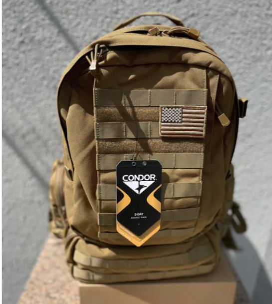 Рюкзак Штурмовой CONDOR 3-Day Assault Pack 50L Койот - изображение 3