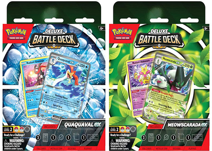 Бойові колоди Pokemon Company International Pokémon TCG Deluxe Battle Deck Quaquaval 6 шт (82065872587) - зображення 1