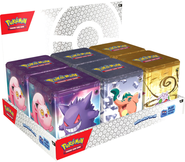 Колекційні коробки Pokemon Company International Pokémon TCG Stacking Tin Bundle 6 шт (820650866098) - зображення 1