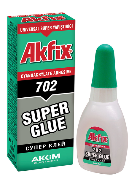 Супер клей Akfix 702 25 г - Фото 1 Супер клей Akfix 702 25 г - зображення 1