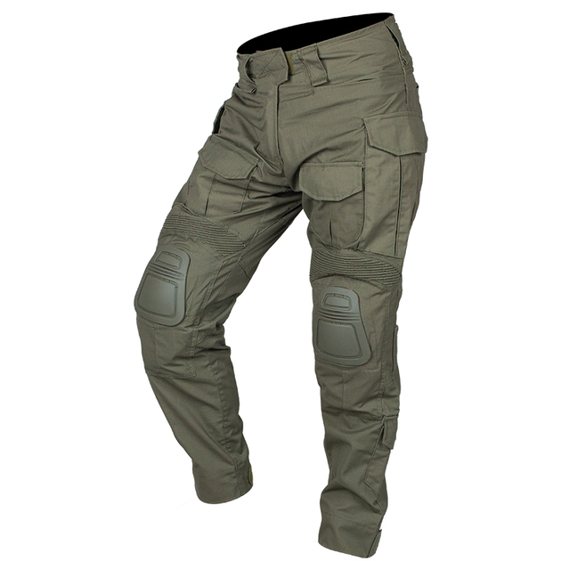 Боевые штаны IDOGEAR G3 Combat Pants Olive с наколенниками, M - изображение 1