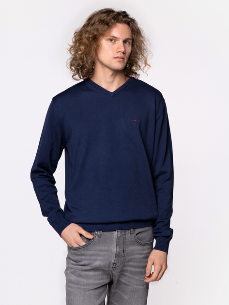 Пуловер чоловічий Lee Cooper ADAM-ORGANIC M Темно-синій (5904347387808) - зображення 1