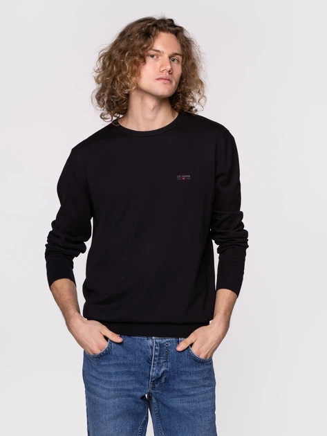 Джемпер чоловічий Lee Cooper ANDY-ORGANIC L Чорний (5904347387617) - зображення 3